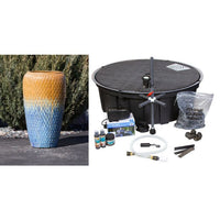 Thumbnail for Oil Jar FNT40393 Ceramic Vase Complete Fountain Kit Vase Fountain Blue Thumb 