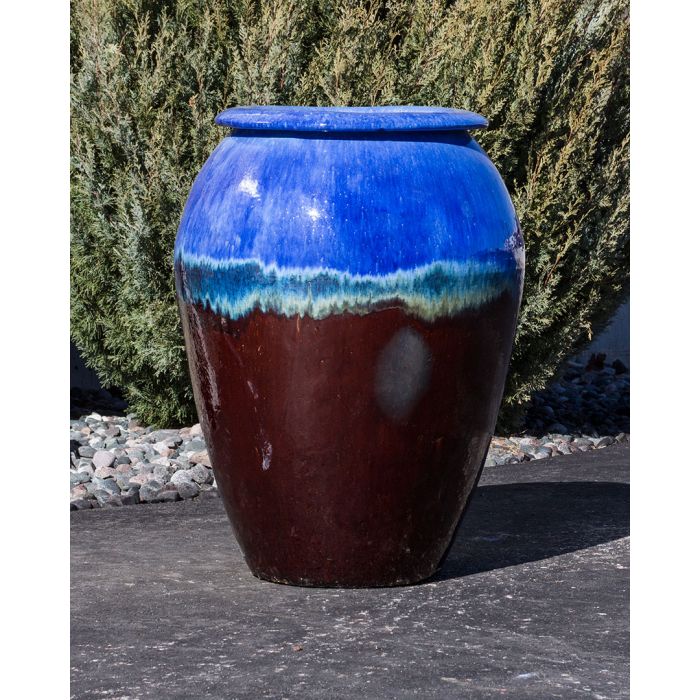 Oil Jar FNT40408 Ceramic Vase Complete Fountain Kit Vase Fountain Blue Thumb 