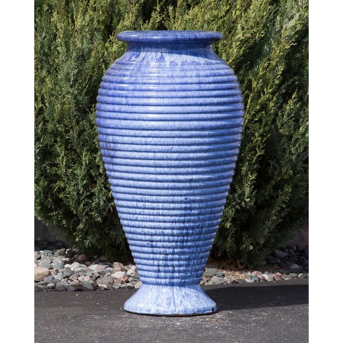 Closed Top FNT40437 Ceramic Vase Complete Fountain Kit Vase Fountain Blue Thumb 