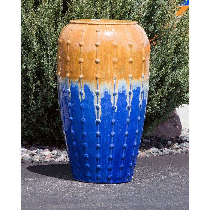 Closed Top FNT40438 Ceramic Vase Complete Fountain Kit Vase Fountain Blue Thumb 