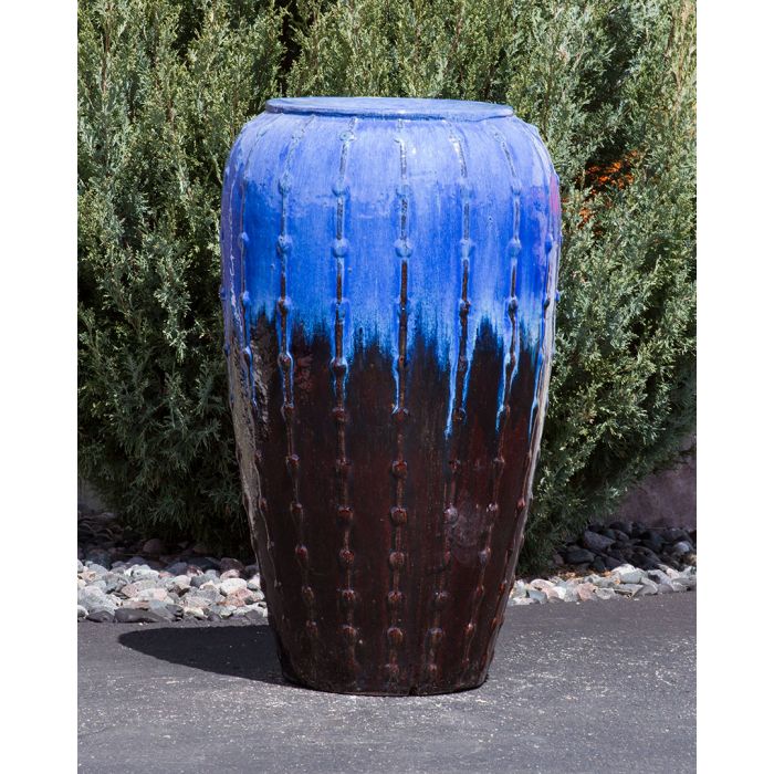 Closed Top FNT40439 Ceramic Vase Complete Fountain Kit Vase Fountain Blue Thumb 