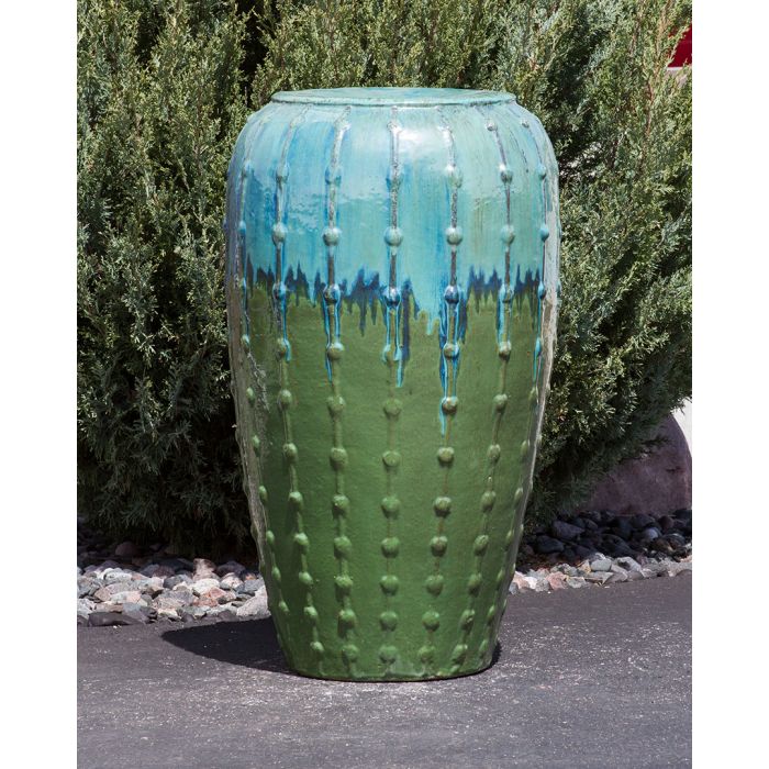 Closed Top FNT40442 Ceramic Vase Complete Fountain Kit Vase Fountain Blue Thumb 
