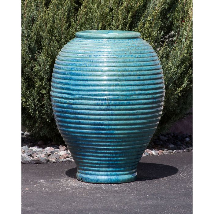Closed Top FNT40455 Ceramic Vase Complete Fountain Kit Vase Fountain Blue Thumb 