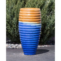 Thumbnail for Closed Top FNT40458 Ceramic Vase Complete Fountain Kit Vase Fountain Blue Thumb 
