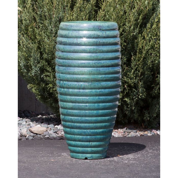 Closed Top FNT40459 Ceramic Vase Complete Fountain Kit Vase Fountain Blue Thumb 