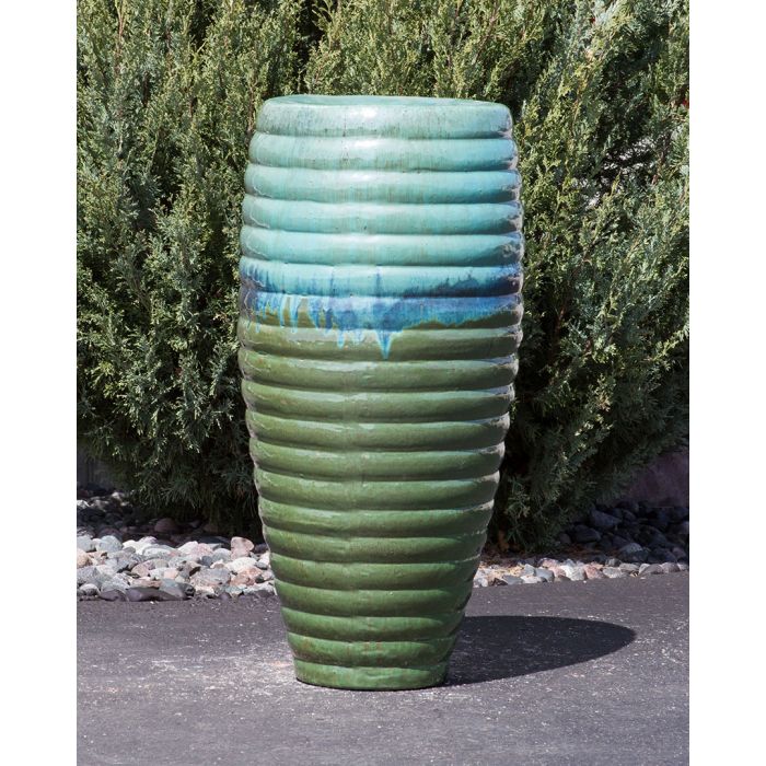 Closed Top FNT40461 Ceramic Vase Complete Fountain Kit Vase Fountain Blue Thumb 