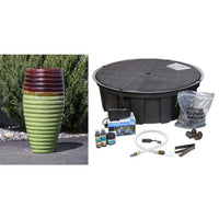 Thumbnail for Closed Top FNT40462 Ceramic Vase Complete Fountain Kit Vase Fountain Blue Thumb 