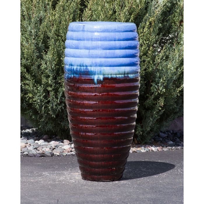 Closed Top FNT40464 Ceramic Vase Complete Fountain Kit Vase Fountain Blue Thumb 