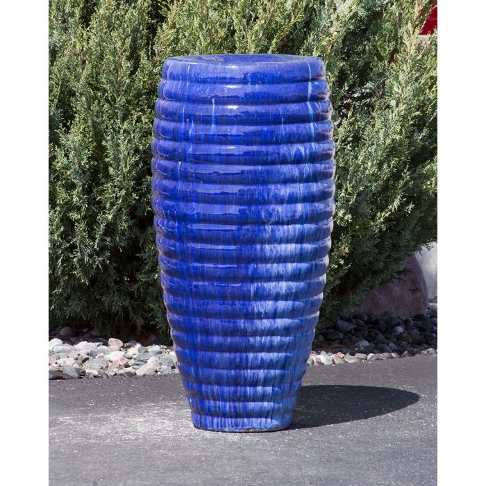 Closed Top FNT40465 Ceramic Vase Complete Fountain Kit Vase Fountain Blue Thumb 