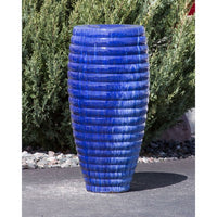 Thumbnail for Closed Top FNT40465 Ceramic Vase Complete Fountain Kit Vase Fountain Blue Thumb 