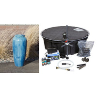 Thumbnail for Oil Jar FNT40508 Ceramic Vase Complete Fountain Kit Vase Fountain Blue Thumb 