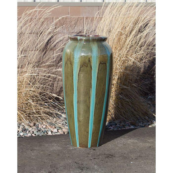 Oil Jar FNT40509 Ceramic Vase Complete Fountain Kit Vase Fountain Blue Thumb 