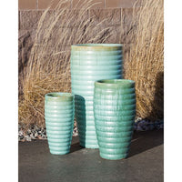 Thumbnail for Tivoli FNT40524 Ceramic Triple Vase Complete Fountain Kit Vase Fountain Blue Thumb 