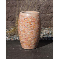 Thumbnail for Stoned Urn FNT40533 Ceramic Vase Complete Fountain Kit Vase Fountain Blue Thumb 