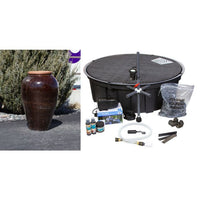 Thumbnail for Tuscany FNT40569 Ceramic Triple Vase Complete Fountain Kit Vase Fountain Blue Thumb 