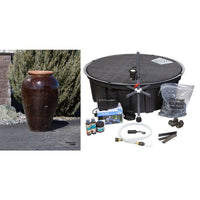 Thumbnail for Tuscany FNT40581 Ceramic Triple Vase Complete Fountain Kit Vase Fountain Blue Thumb 
