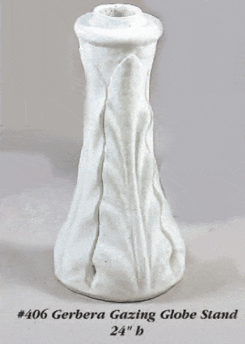 Gerbera Gazing Globe Stand Cast Stone Outdoor Columns Tuscan 