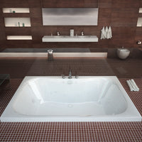 Thumbnail for Atlantis Whirlpools 4060NWR Neptune 40 x 60 Rectangular Whirlpool Jetted Bathtub Whirlpool Bathtub Atlantis 