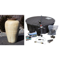 Thumbnail for Tuscany FNT40675 Ceramic Triple Vase Complete Fountain Kit Vase Fountain Blue Thumb 