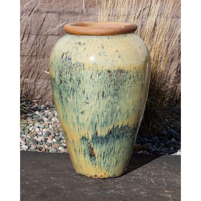 Tuscany FNT40705 Ceramic Triple Vase Complete Fountain Kit Vase Fountain Blue Thumb 