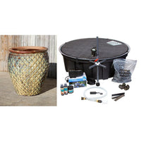 Thumbnail for One of a Kind FNT40731 Ceramic Vase Complete Fountain Kit Vase Fountain Blue Thumb 