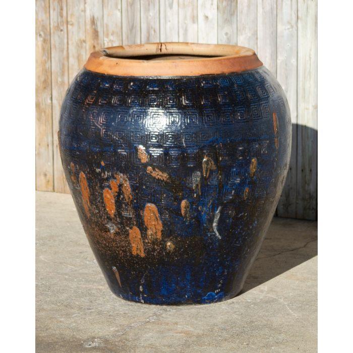 Oil Jar FNT40744 Ceramic Vase Complete Fountain Kit Vase Fountain Blue Thumb 