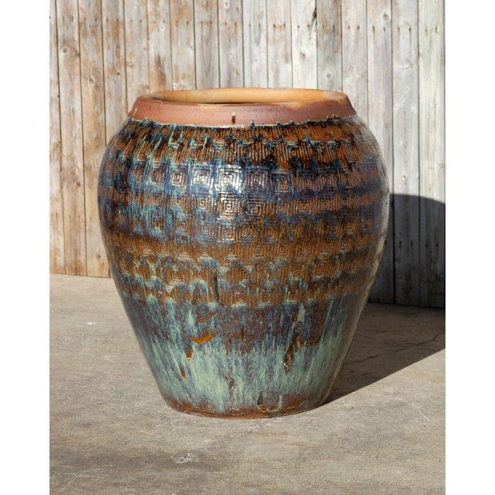 Oil Jar FNT40748 Ceramic Vase Complete Fountain Kit Vase Fountain Blue Thumb 