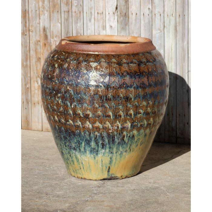 Oil Jar FNT40749 Ceramic Vase Complete Fountain Kit Vase Fountain Blue Thumb 
