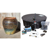 Thumbnail for Oil Jar FNT40749 Ceramic Vase Complete Fountain Kit Vase Fountain Blue Thumb 