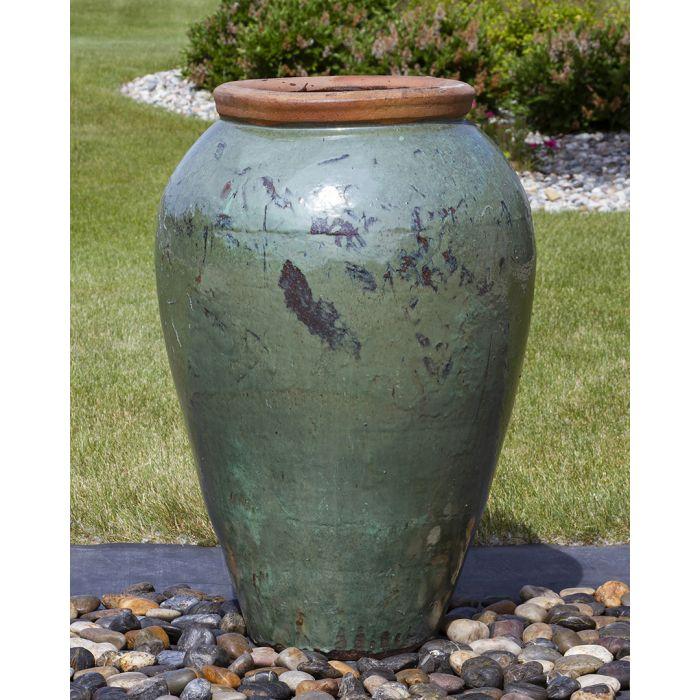 Tuscany FNT40750 Ceramic Triple Vase Complete Fountain Kit Vase Fountain Blue Thumb 