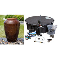 Thumbnail for Tuscany FNT40757 Ceramic Triple Vase Complete Fountain Kit Vase Fountain Blue Thumb 