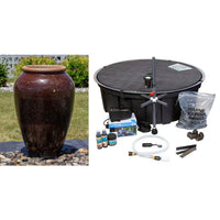 Thumbnail for Tuscany FNT40764 Ceramic Triple Vase Complete Fountain Kit Vase Fountain Blue Thumb 