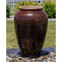 Thumbnail for Tuscany FNT40764 Ceramic Triple Vase Complete Fountain Kit Vase Fountain Blue Thumb 