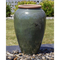 Thumbnail for Tuscany FNT40768 Ceramic Triple Vase Complete Fountain Kit Vase Fountain Blue Thumb 