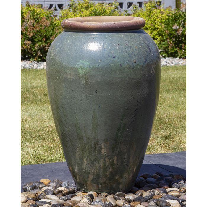Tuscany FNT40770 Ceramic Triple Vase Complete Fountain Kit Vase Fountain Blue Thumb 