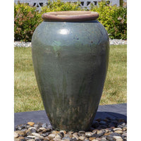 Thumbnail for Tuscany FNT40770 Ceramic Triple Vase Complete Fountain Kit Vase Fountain Blue Thumb 