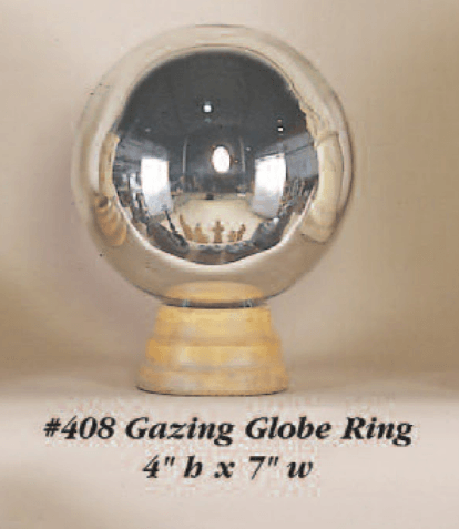 Gazing Globe Ring Cast Stone Outdoor Asian Collection Accessories Tuscan 