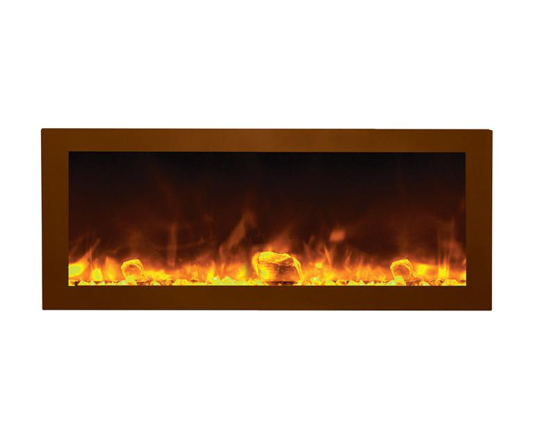 Amantii 40"Deep Indoor or Outdoor Electric Built-in only w/black steel surround Electric Fireplace Amantii 