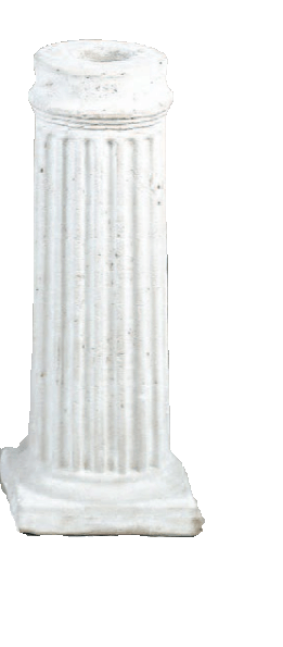 Travertino Gazing Globe Stand Cast Stone Outdoor Columns Tuscan 