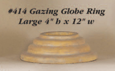 Gazing Globe Ring Cast Stone Outdoor Asian Collection Accessories Tuscan 
