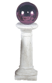 Thumbnail for Frammento Gazing Globe Stand Cast Stone Outdoor Asian Collection Columns Tuscan 
