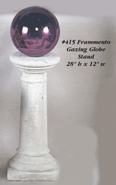 Frammento Gazing Globe Stand Cast Stone Outdoor Asian Collection Columns Tuscan 