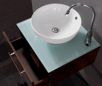 Thumbnail for Virtu USA Primo 24 Single Sink Espresso Top Vanity Chrome Faucet and Mirror Vanity Virtu USA 