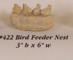 Bird Feeder Nest Cast Stone Outdoor Asian Collection Accessories Tuscan 