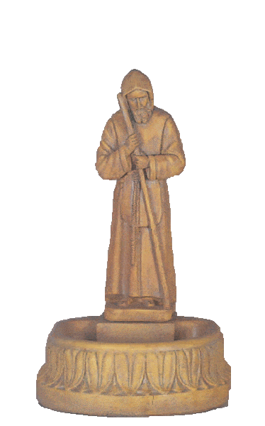 St. Francis Pet Waterer Cast Stone Outdoor Asian Collection Statues Collection Tuscan 