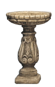 Thumbnail for Verona Bird Bath Cast Stone Outdoor Asian Collection BirdBath Tuscan 