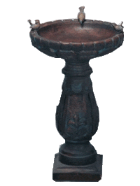 Thumbnail for Verona 2 and 3 Birds Cast Stone Outdoor Asian Collection BirdBath Tuscan Natural (N) 3 birds 