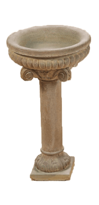 Thumbnail for Dafne Bird Bath Cast Stone Outdoor Asian Collection BirdBath Tuscan 