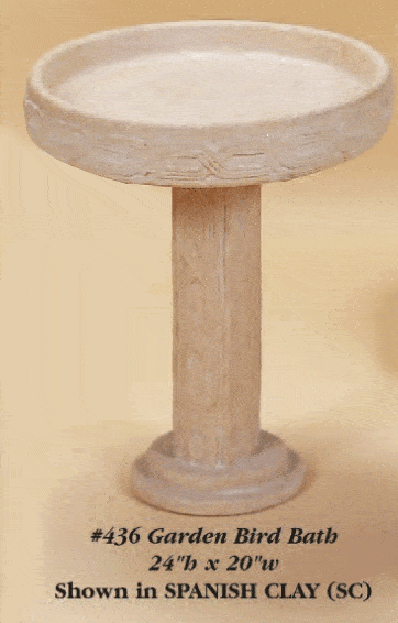 Garden Bird Bath Cast Stone Outdoor Asian Collection BirdBath Tuscan 