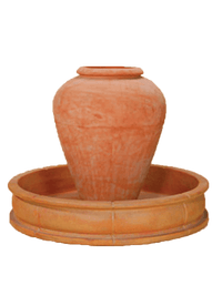 Thumbnail for Anfora Tall Nuova Cast Stone Outdoor Fountain Pond Fountain Tuscan 